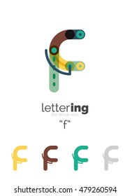 Letter Logo, Business Lineares Symbol auf weißem Hintergrund. Alphabet Anfangsbuchstaben Firmenname Konzept. Flache dünne Segmente, die miteinander verbunden sind. Flachkartoon-Industriekabel oder Rohrdesign von ABC
