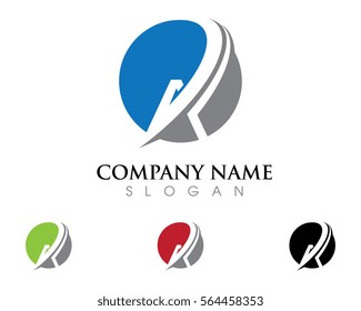 A Letter Logo Business professional logo template