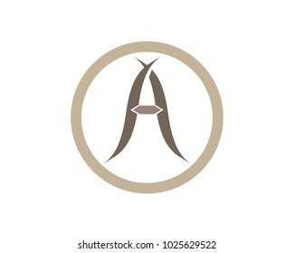 A letter logo business template vector icon