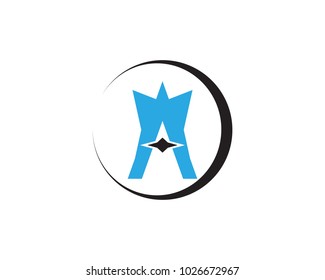 A letter logo business template vector icon