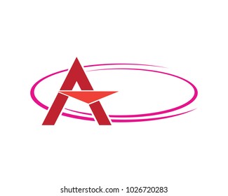 A letter logo business template vector icon