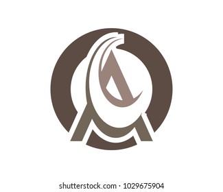 A letter logo business template vector icon