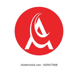 A letter logo business template vector icon