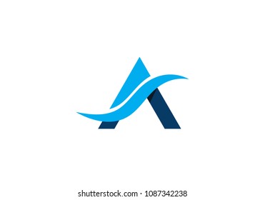 A Letter Logo Business Template Vector icon