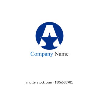 A letter logo business template vector icon
