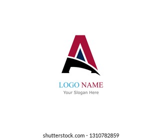 A letter logo business template vector