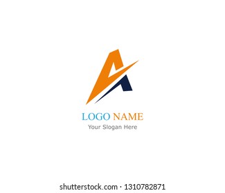 A letter logo business template vector