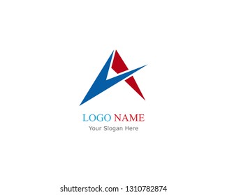 A letter logo business template vector