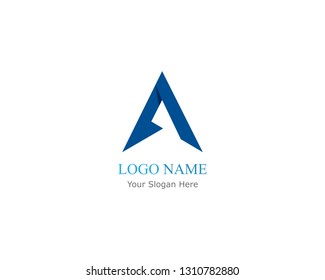 A letter logo business template vector