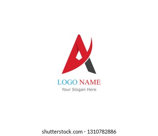 A letter logo business template vector