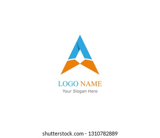 A letter logo business template vector