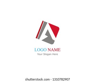 A letter logo business template vector