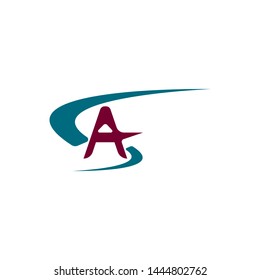 A Letter logo business template vector icon