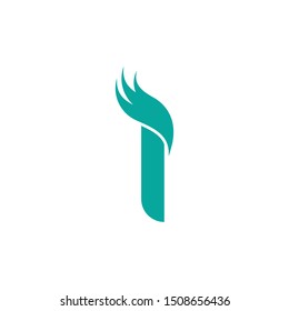 I Letter logo business template vector icon