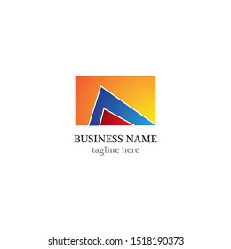 A Letter logo business template vector icon