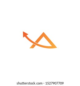 A Letter logo business template vector icon