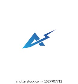 A Letter logo business template vector icon