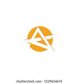 A Letter logo business template vector icon