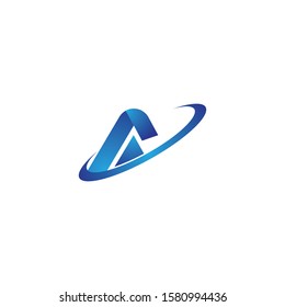 A Letter logo business template vector icon