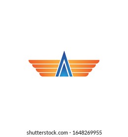 A Letter logo business template vector icon