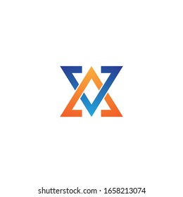 Icono de vector de plantilla de negocio de logotipo de carta