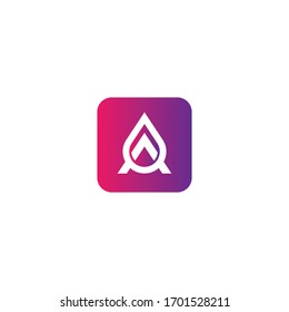 A Letter logo business template vector icon