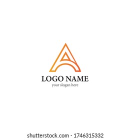 A Letter logo business template vector icon