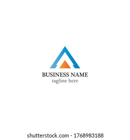 A Letter logo business template vector icon