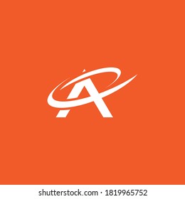 A Letter logo business template vector icon