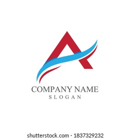 Icono de vector de plantilla de negocio de logotipo de carta