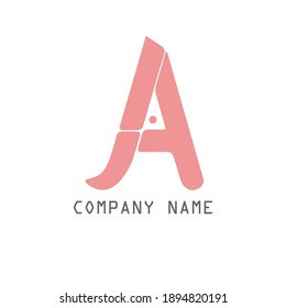 Icono de vector de plantilla de negocio de logotipo de carta