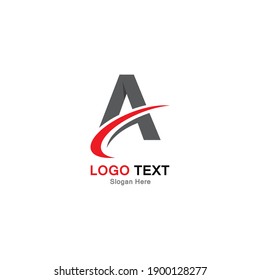 A letter logo business template vector icon