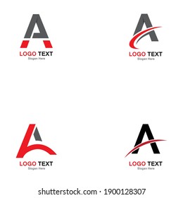 A letter logo business template vector icon