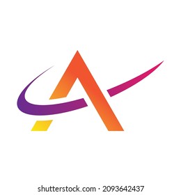 A Letter logo business template vector icon