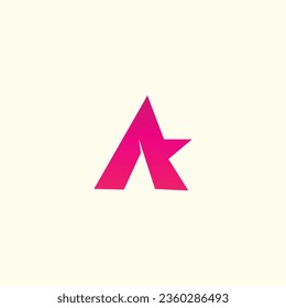 A letter logo business template vector icon