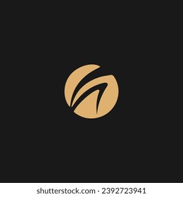 Un icono del vector de plantilla de negocio con logotipo de carta,

