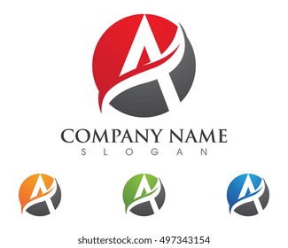 A Letter Logo Business Template Vector icon