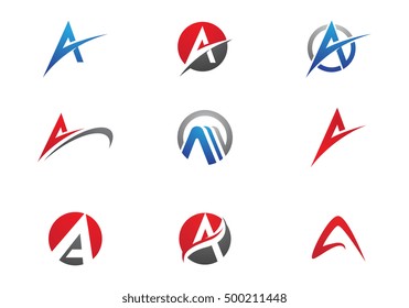 A Letter Logo Business Template Vector icon