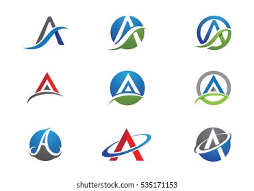 A Letter Logo Business Template Vector icon