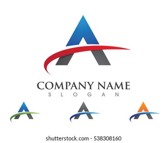 A Letter Logo Business Template Vector icon