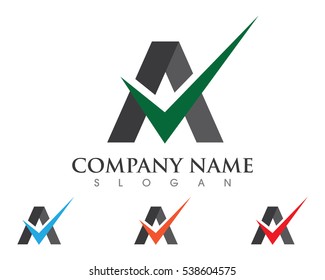A Letter Logo Business Template Vector icon