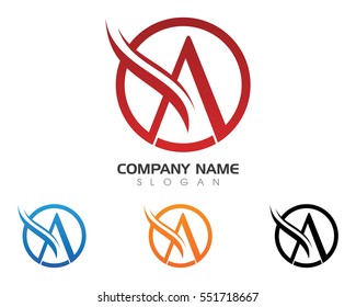 A Letter Logo Business Template Vector icon