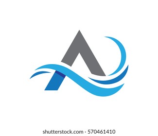 A Letter Logo Business Template Vector icon