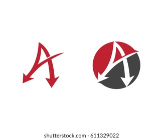 A Letter Logo Business Template Vector icon