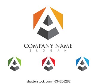 A Letter Logo Business Template Vector icon