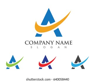 A Letter Logo Business Template Vector icon