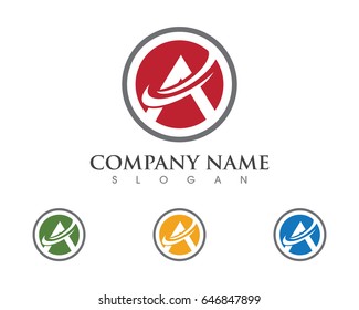 A Letter Logo Business Template Vector icon