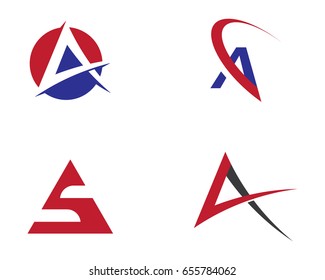A Letter Logo Business Template Vector icon