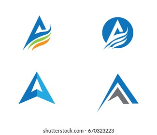 A Letter Logo Business Template Vector icon