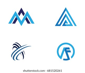 A Letter Logo Business Template Vector icon